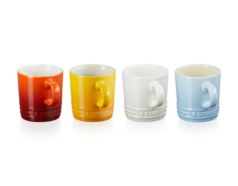 Kit 4 Canecas 100 ML London Elements Le Creuset