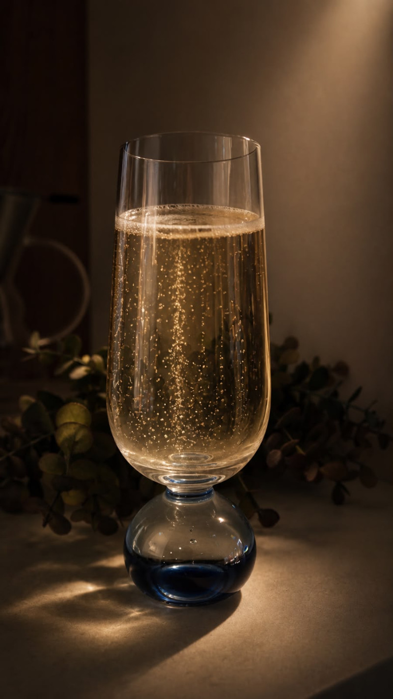 TAÇA CHAMPAGNE 250ml VIBRANCE - AZUL
