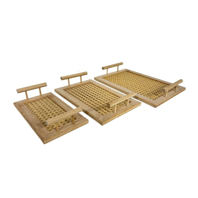 Jogo 3 caixas pretas decorativas MDF detalhe em PU textura trama