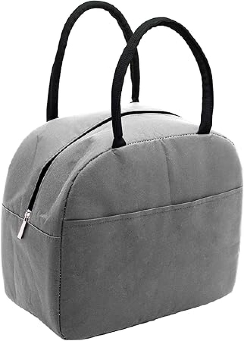 Bolsa Térmica de Poliéster Easy Life Cinza 25cm x 15cm x 29cm - Lyor