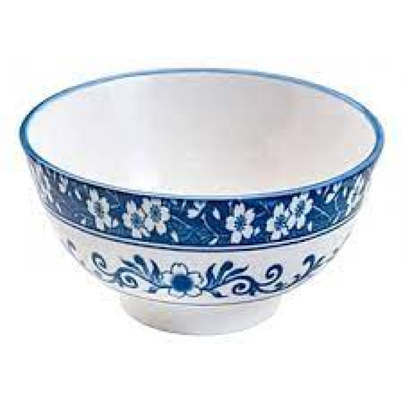 Lyor BOWL DE PORCELANA GARDEN   BRANCO E AZUL 12x6,5 cm