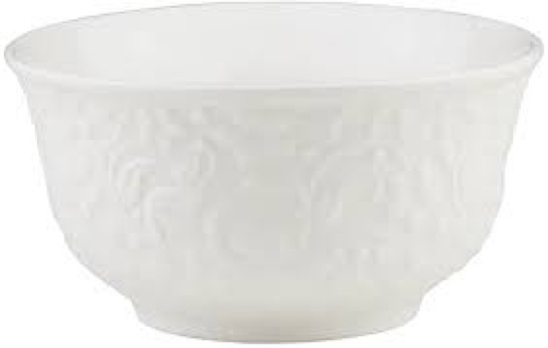 Bowl De Porcelana New Bone Flowers Branco 12cm Lyor Branco 