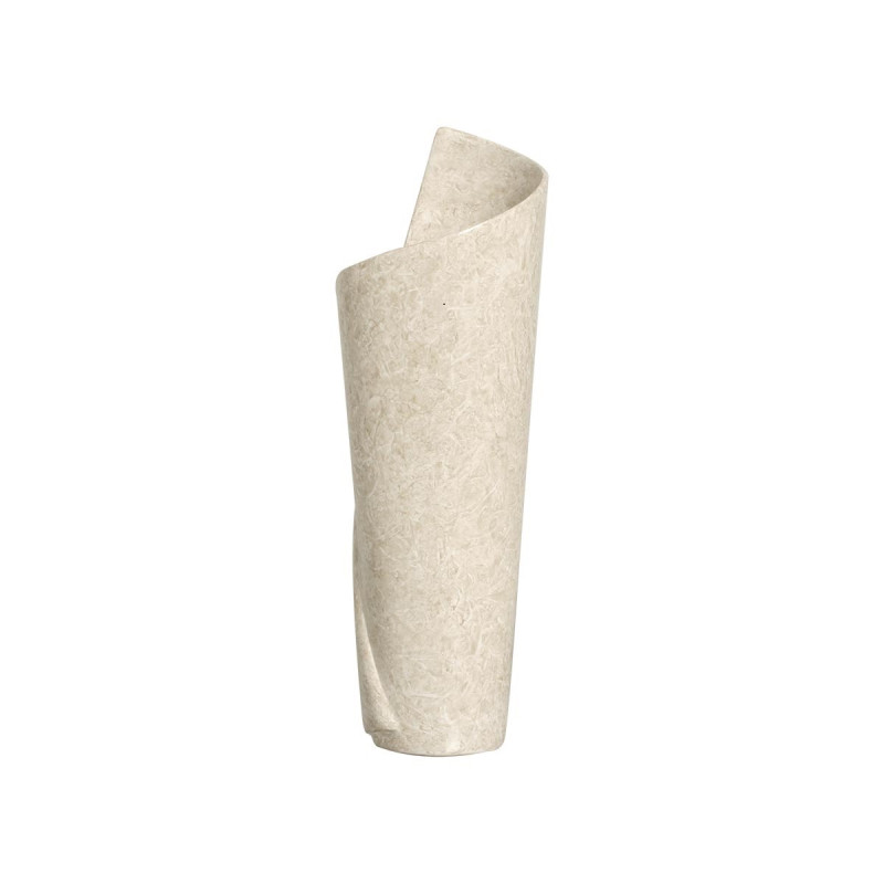 Vaso Decorativo de Mesa em Cerâmica Florença G Bege Petra Vaso Decorativo de Mesa em Cerâmica Florença G Bege Petra