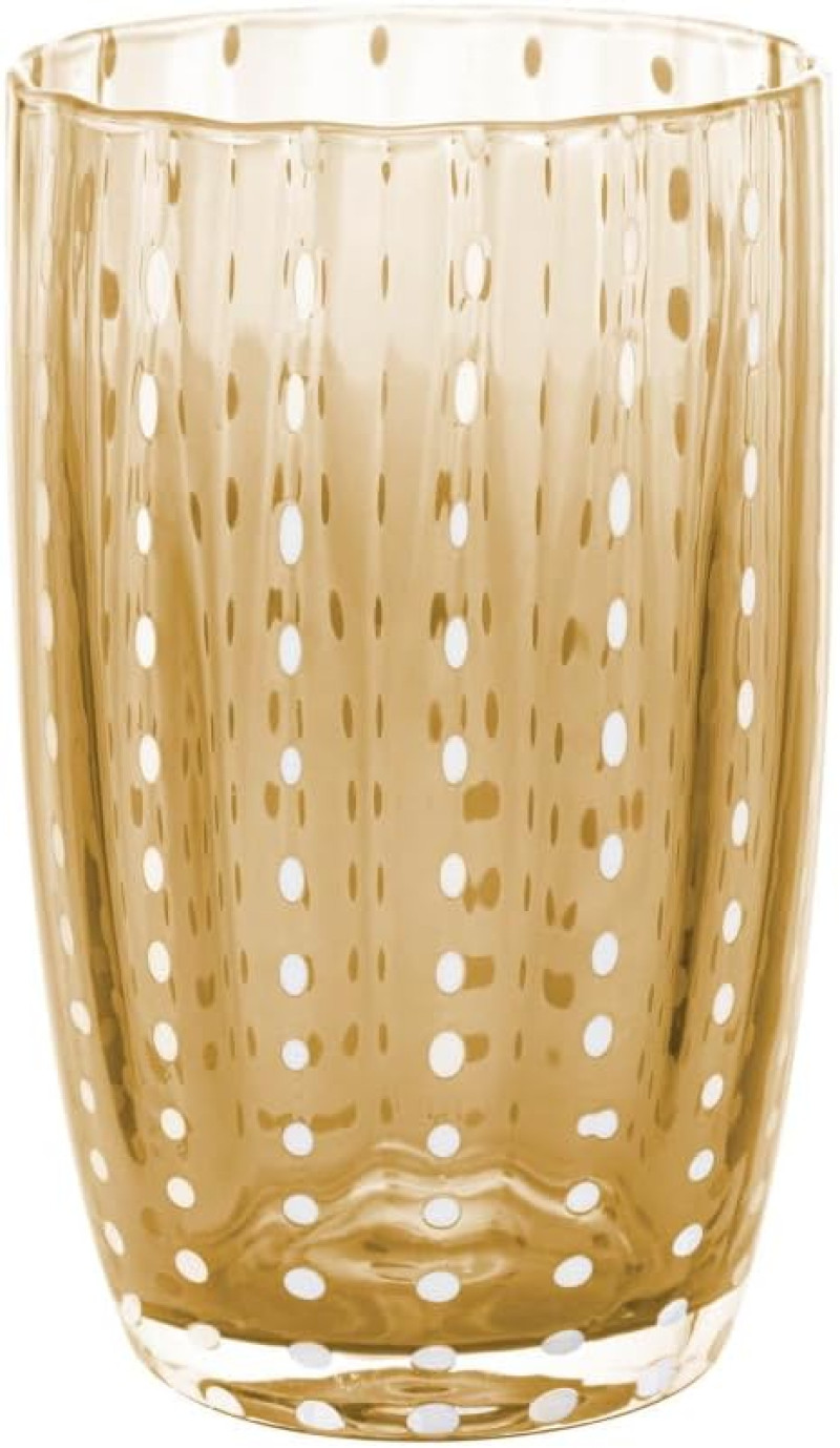  WOLFF - Conjunto 2 Copos Altos de Vidro Orquídea Âmbar 500ml