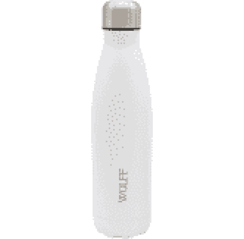 GARRAFA TERMICA DE AÇO INOX PAREDE DUPLA ICE BRANCA - WOLFF