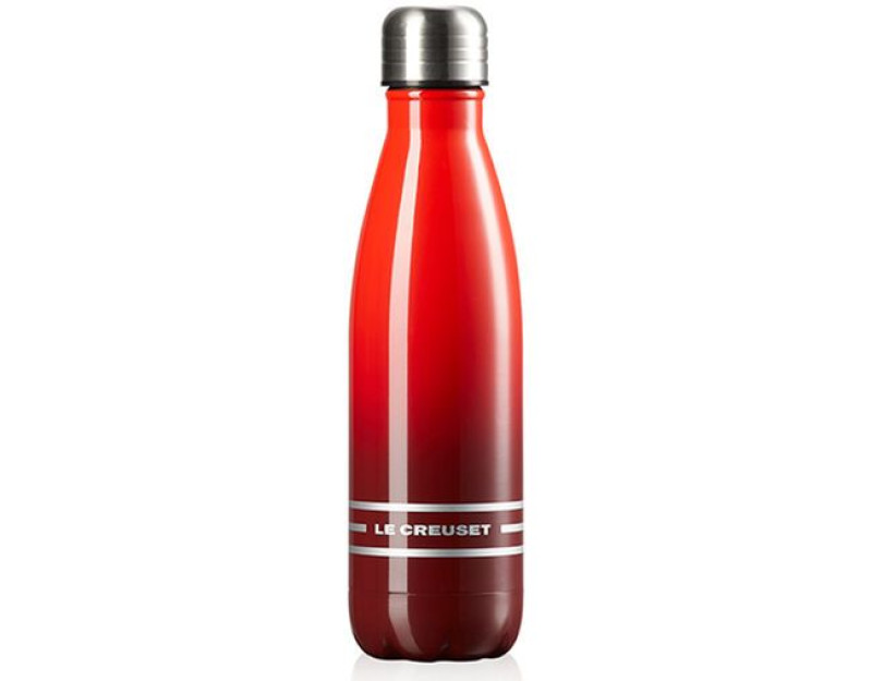 Garrafa de Hidratação em Aço Inox Vermelha LE CREUSET