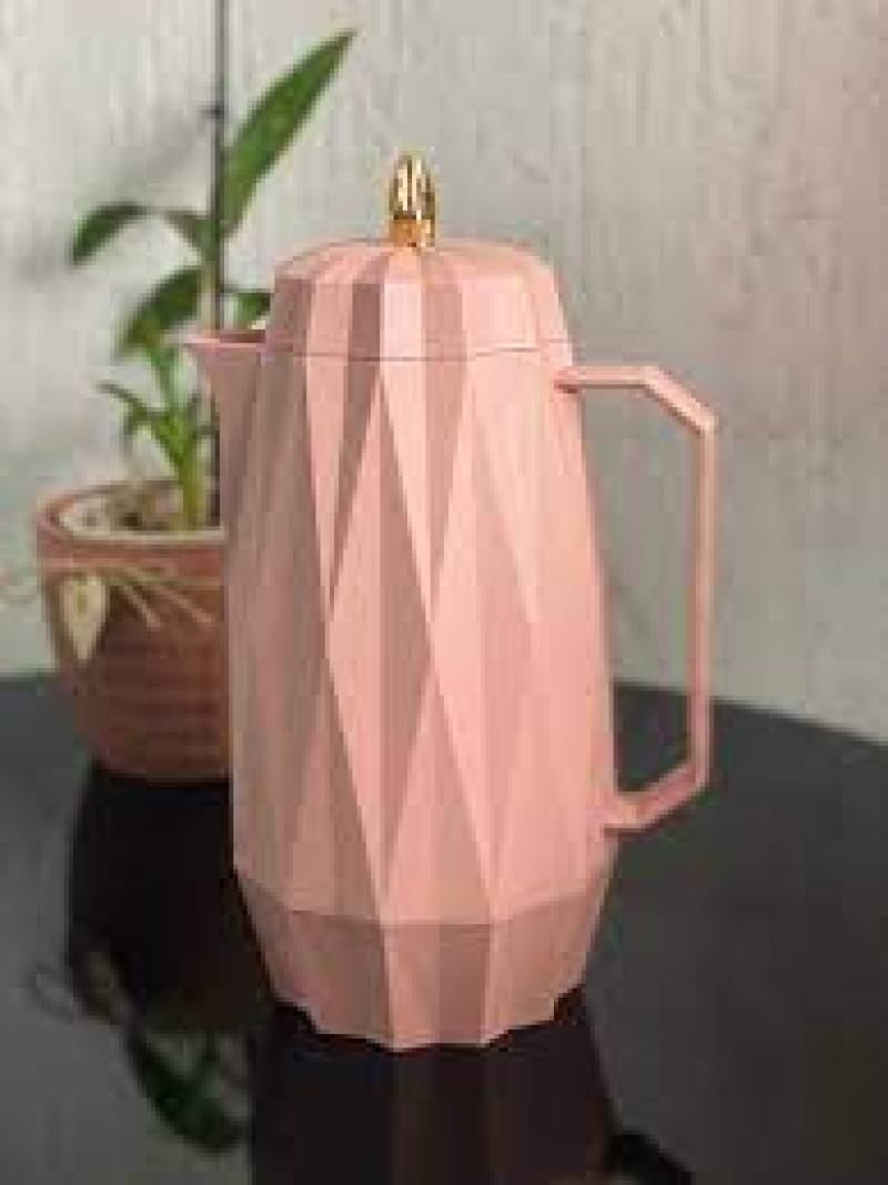 Garrafa Termica Plastico Diamond ROSA 1 Litro - Lyor