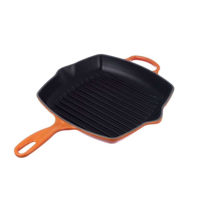 Grelha Quadada Le Creuset Signatura 26cm Laranja