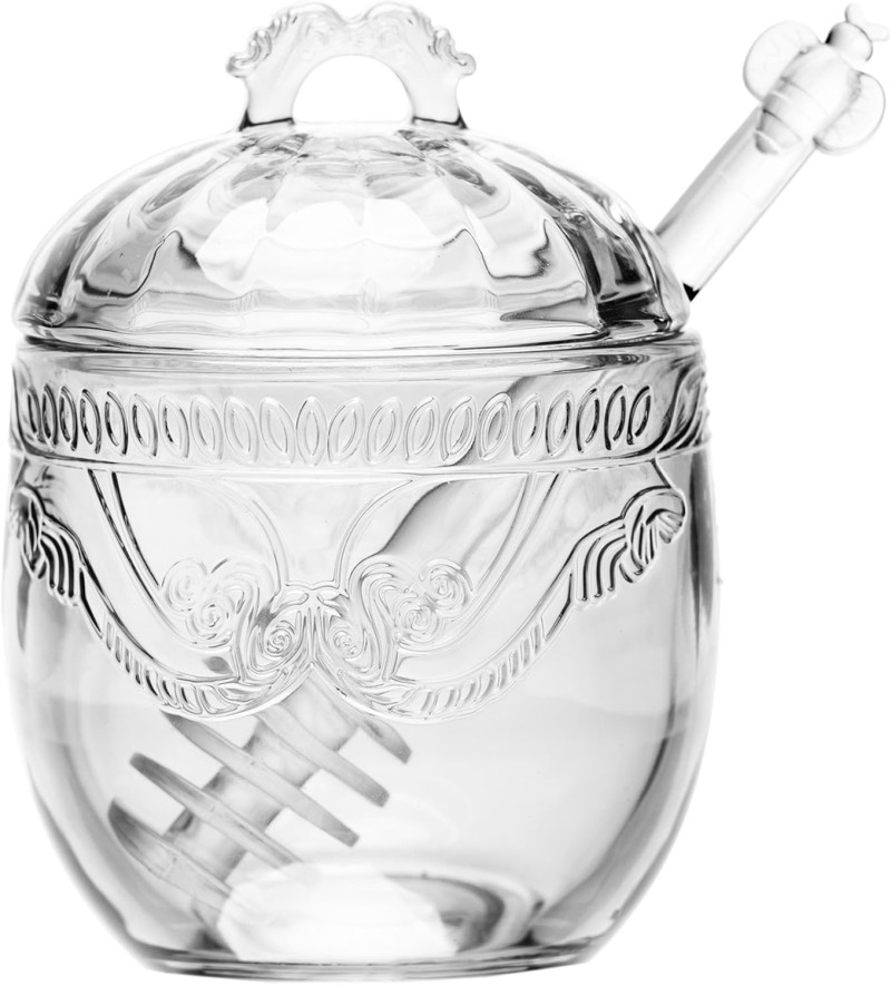  LYOR - Meleira com Colher e Tampa Imperial 240ml Cristal Ecológico