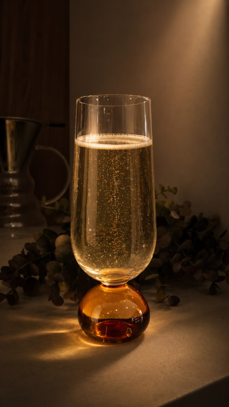 TAÇA CHAMPAGNE 250ml VIBRANCE MEL