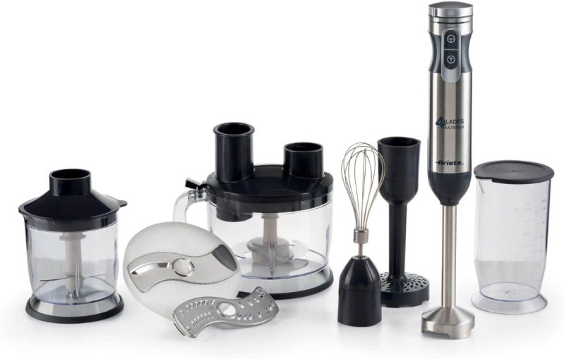 Ariete 898/1 Mixer Multifuncional 7 em 1, 10 velocidades + Turbo, Capacidade 2 Litros, 1000Wats, 127V