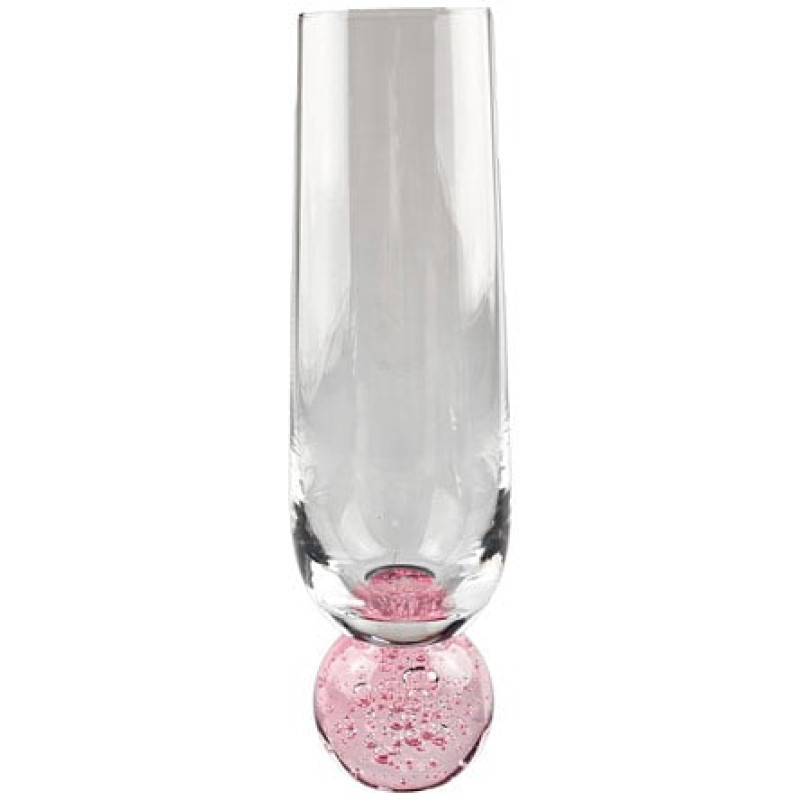  Taça de vidro para champanhe Bubble Orbe rose 280 ml