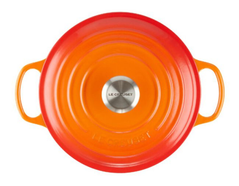 Panela Redonda Signature Le Creuset laranja 30Cm