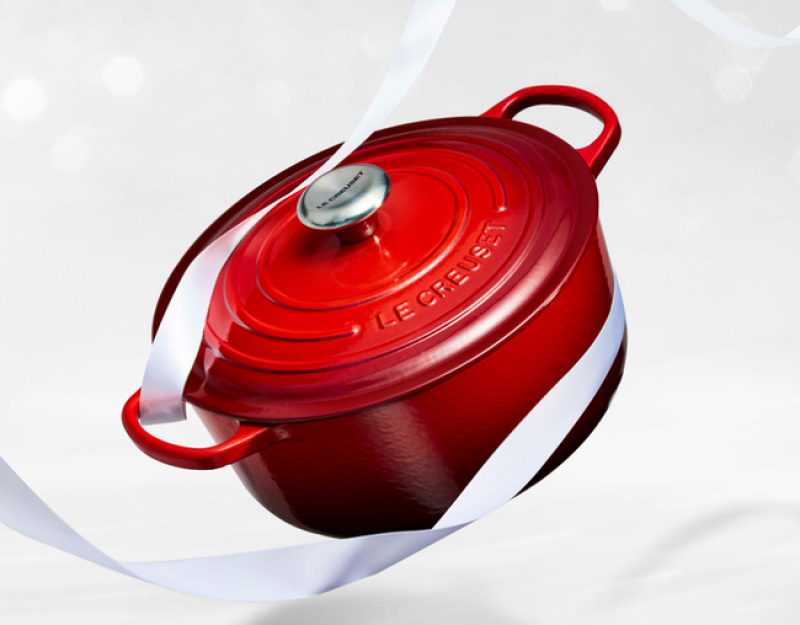 Panela Redonda Signature Le Creuset vermelha 30Cm