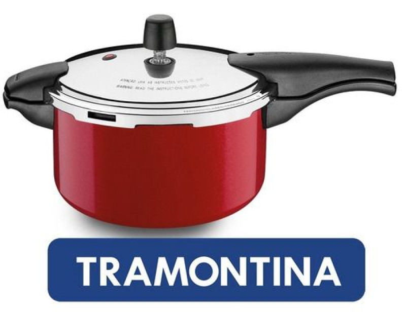 Panela de Pressão Tramontina Vancouver   Vermelho 24 cm 6 L