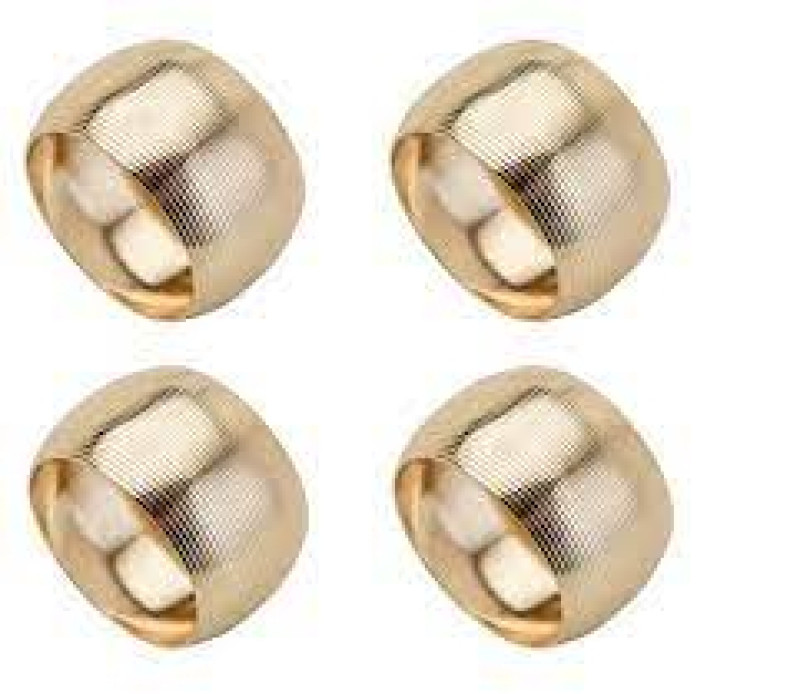 Lyor CJ 4 ANÉIS P/GUARDANAPO DE AÇO CIRCLE DOURADO 4,5cm
