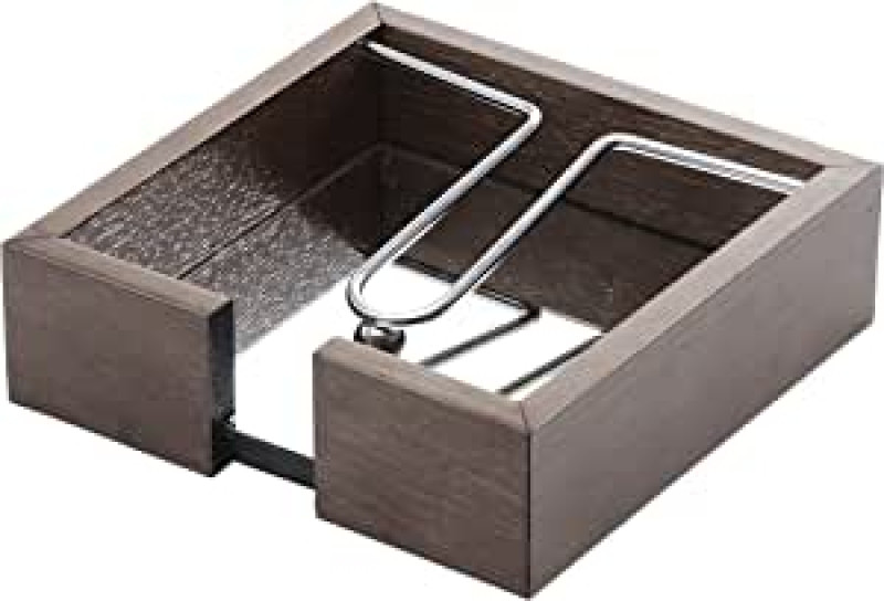 PORTA GUARDANAPO MADEIRA COM ARAMADO 20X5cm WOLFF