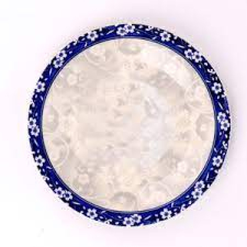 JOGO COM 6 Pratos Rasos De Porcelana Blue Garden 26cm LYOR