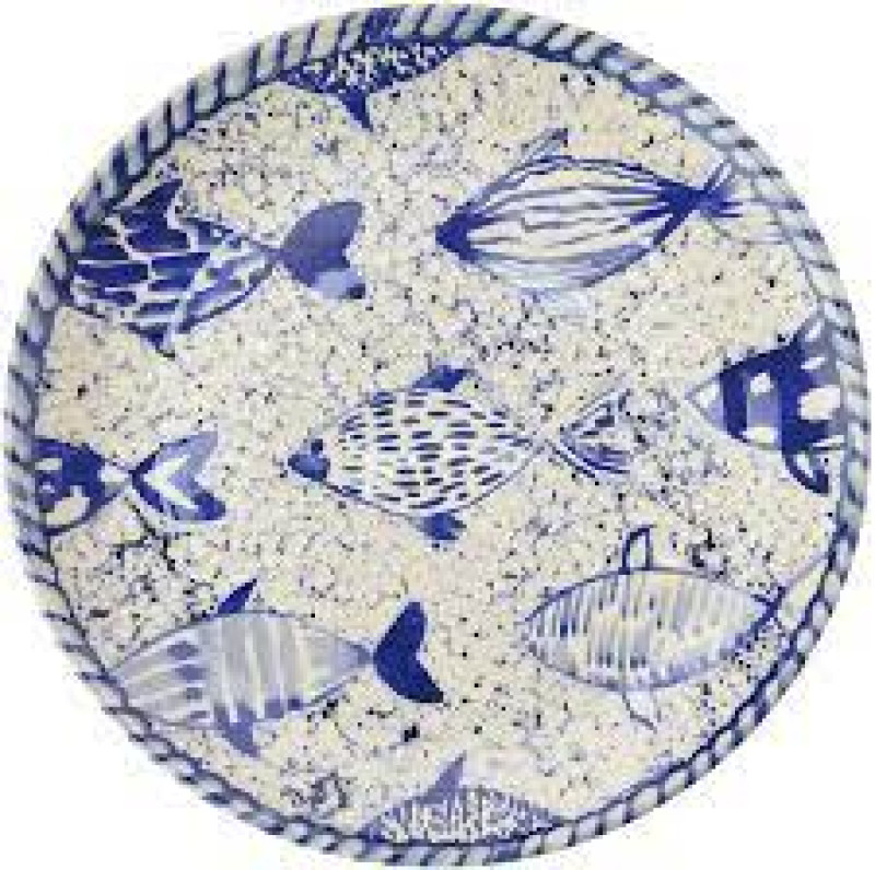 Porto Brasil Conjunto Com 6 Pratos De Sobremesa Coup Fish