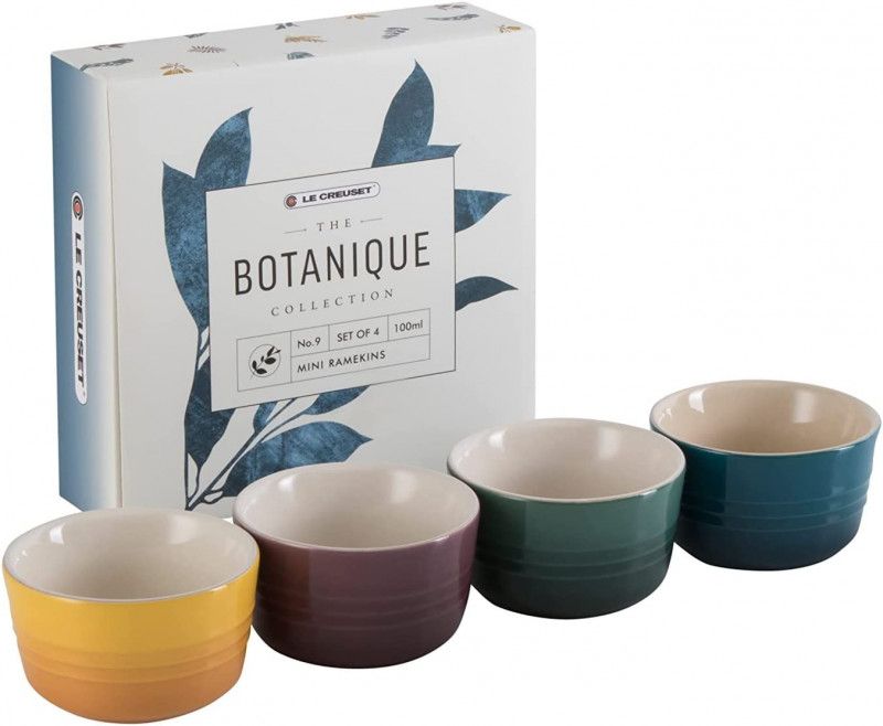 Set 4 Mini Ramekins Botanique