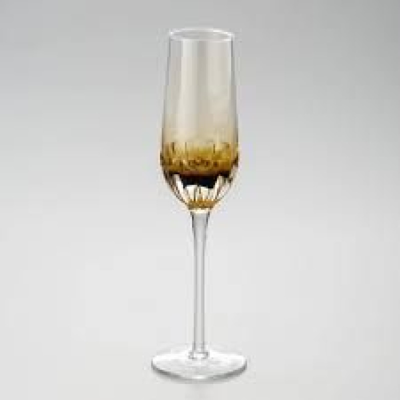 Jogo de 6 Taças Craqueladas para Champagne AMBAR