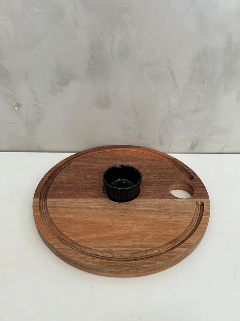 Tábua Redonda 27 cm para porções e par servir