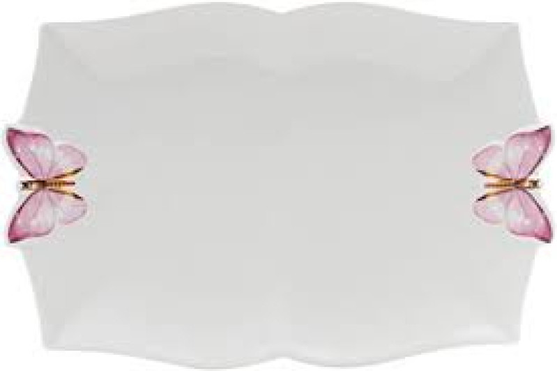 TRAVESSA PORCELANA BORBOLETAS 24X16X3 CM WOLFF