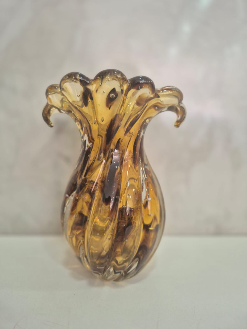 Vaso de Decoração em Murano Baby Onça - Tamanho P