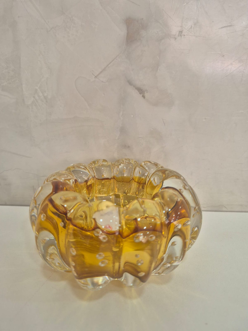 Cachepot De Decoração Em Murano Sweet Aquamarine