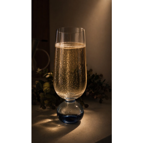 TAÇA CHAMPAGNE 250ml VIBRANCE - AZUL