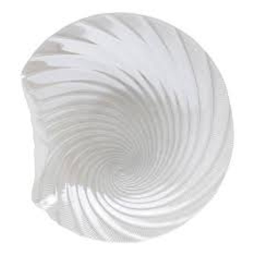 CENTRO DE MESA DECORATIVO VIDRO CONCHA PEROLADA 40X10 WOLFF