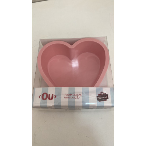 MINI Forma de silicone no formato coração. OU