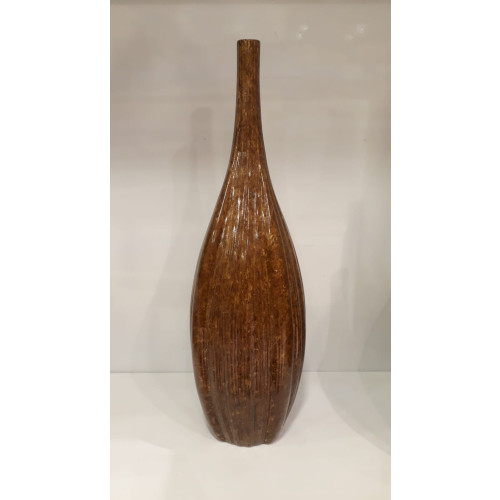 Vaso de Chão Decorativo Garrafa Sevilha  Marrom Petra