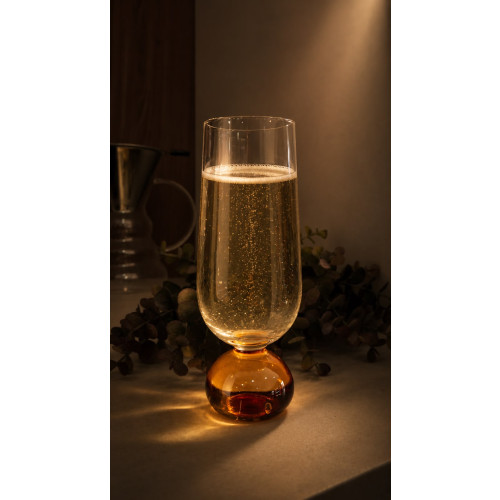 TAÇA CHAMPAGNE 250ml VIBRANCE MEL