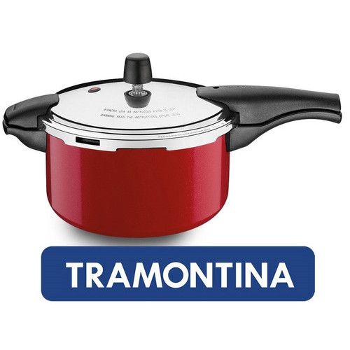 Panela de Pressão Tramontina Vancouver   Vermelho 24 cm 6 L