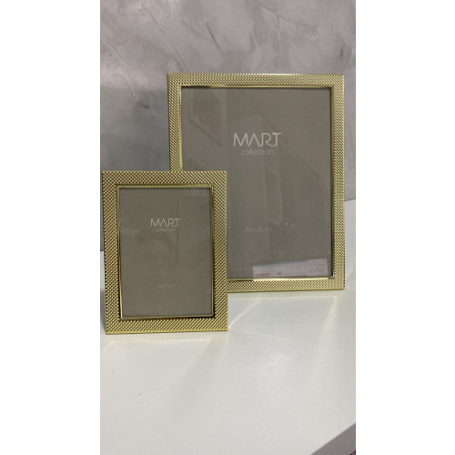 PORTA RETRATO METAL DOURADO MART 10X15