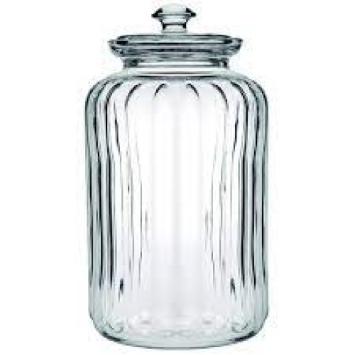 POTE DE VIDRO COM TAMPA EM VIDRO M 1,5 L