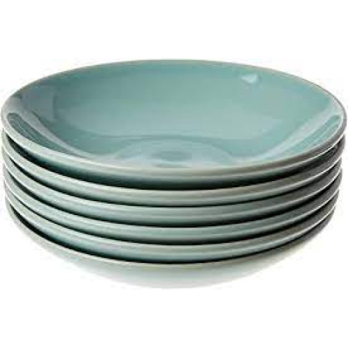Porto Brasil Conjunto Com 6 Pratos Fundo Coup Verde