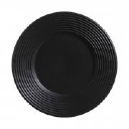 Conjunto 6  Pratos Rasos Preto Fosco Mate Nero Porto Brasil 