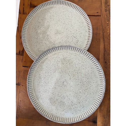 CONJUNTO C/ 6 PRATOS RASO LINHAS PISTACHE Ø 27,5 CM Porto Brasil