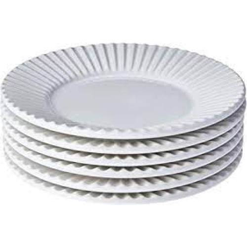 Porto Brasil Conjunto Com 6 Pratos Rasos Plissé Branco