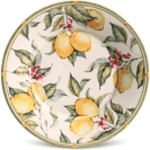 Jogo de Pratos para Sobremesa em Cerâmica Mônaco Limone - Colorido