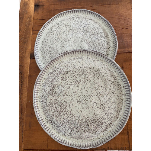 Jogo Com 06 Pratos Para Sobremesa Linhas Pistache Porto Brasil