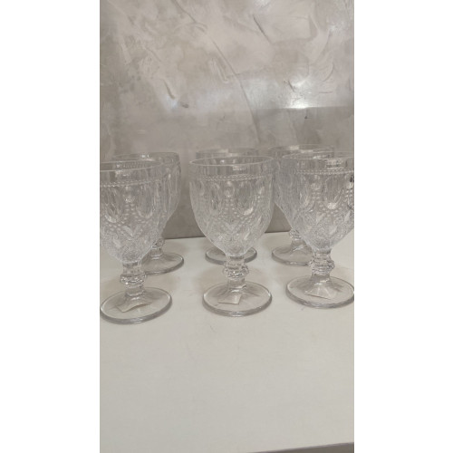 Jogo 6 Taças Diamond de Vidro Transparente 290ml - Bon Gourmet
