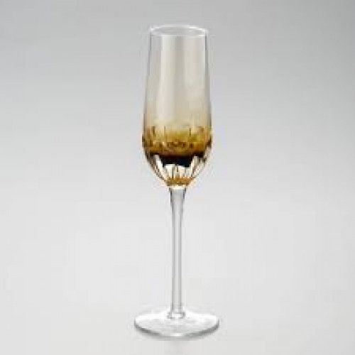 Jogo de 6 Taças Craqueladas para Champagne AMBAR