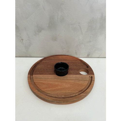 Tábua Redonda 27 cm para porções e par servir