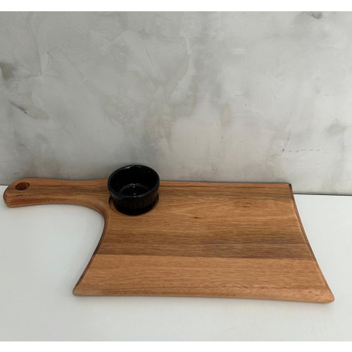 Tábua de servir com rebaixo para molho 36x16 cm