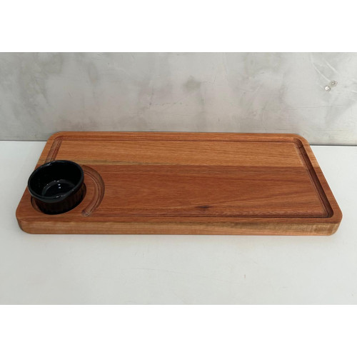 Tábua de porções , servir 02 rebaixos 36x16 cm