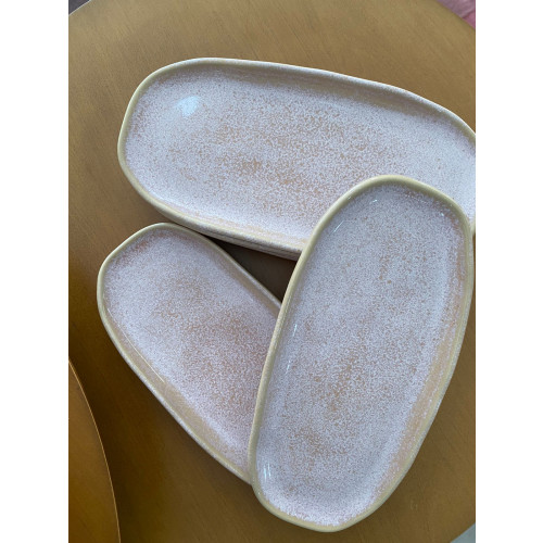 Travessa Oval Rasa Bio Litchi 23x11 cm Porto Brasil