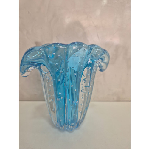Vaso De Decoração Em Murano Firenze Aquamarine PP